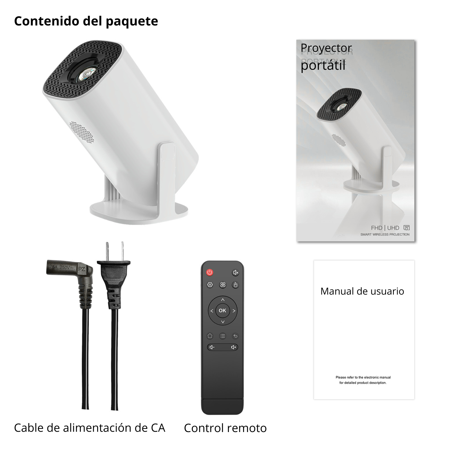 4K Mini Proyector – Experiencia de cine en cualquier lugar