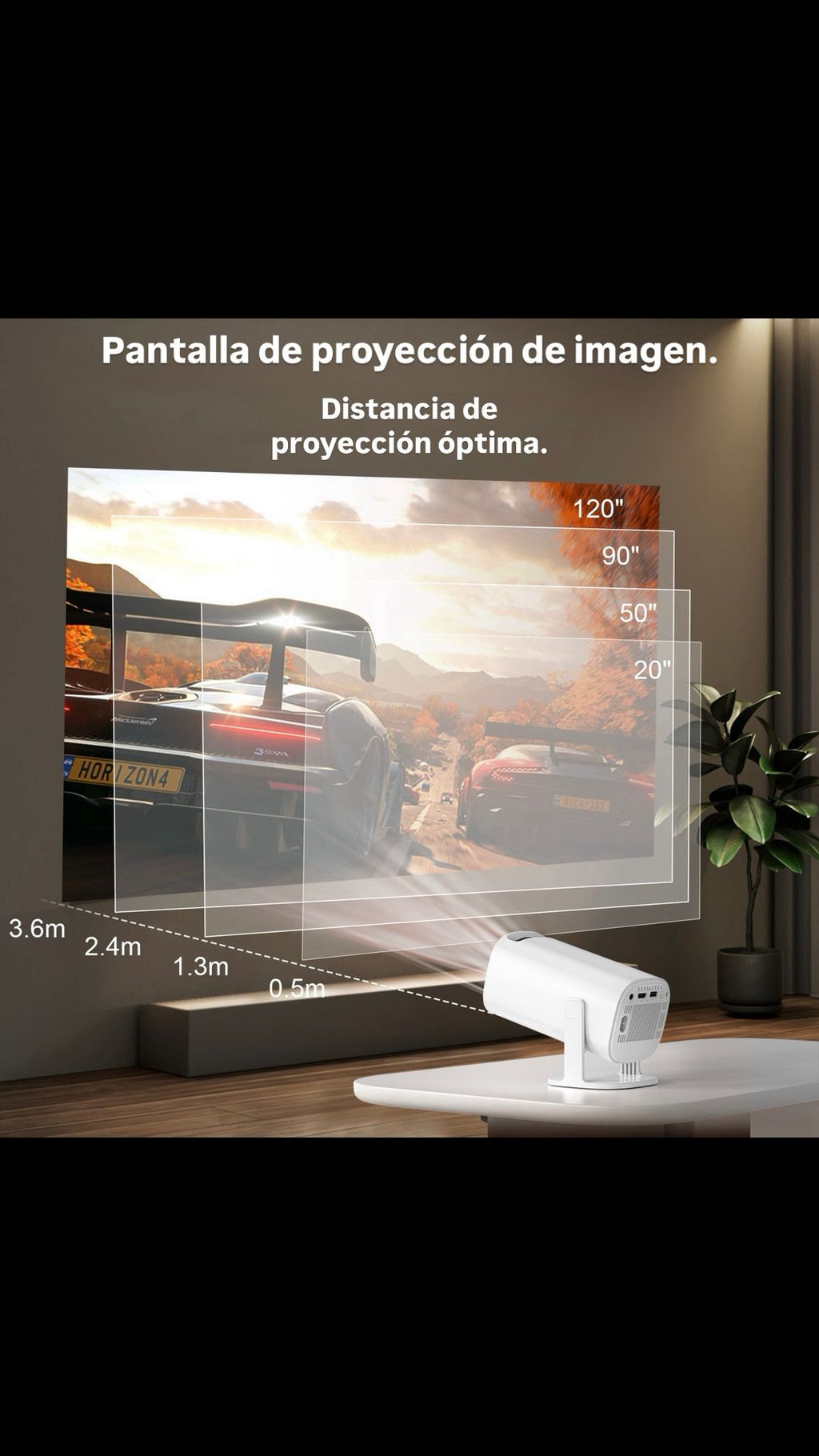 4K Mini Proyector – Experiencia de cine en cualquier lugar