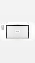 Pantalla de Proyector Portátil Plegable 16:9 HD para Cine en Casa al Aire Libre 3D